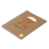 Carnet Symbole amusant de Pi en chocolat (Côté gauche)