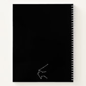 Carnet Symbole Aquarius Constellation et Zodiaque (Dos)