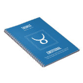 Carnet Symbole astrologique du Taurus (Côté Droit)