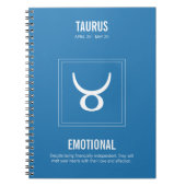 Carnet Symbole astrologique du Taurus (Devant)