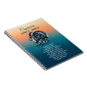 Carnet SYMBOLE Astrologique Horoscope Capricorne (Côté Droit)