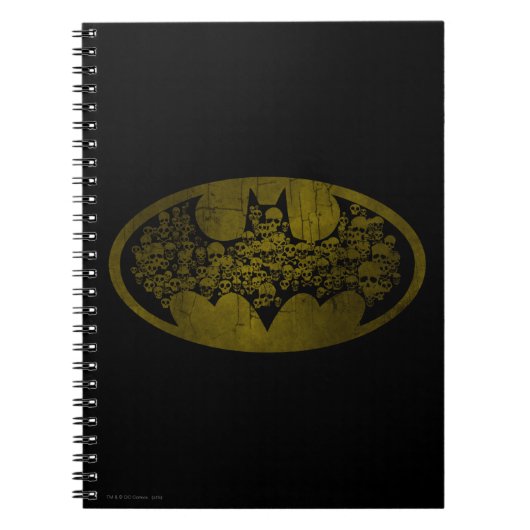 Carnet Symbole Batman | Crânes dans le logo de chaume (Devant)