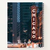 Carnet SYMBOLE Chicago Illinois Neon Nuit (Dos)