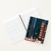 Carnet SYMBOLE Chicago Illinois Neon Nuit (Intérieur)