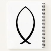 Carnet Symbole Christian Fish (Ichthys) (Dos)