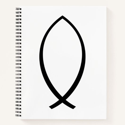 Carnet Symbole Christian Fish (Ichthys) (Devant)