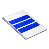 Carnet Symbole cool 3 lignes | Uniformité et harmonie col (Côté Droit)