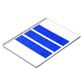 Carnet Symbole cool 3 lignes | Uniformité et harmonie col (Côté gauche)