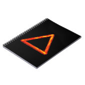 Carnet Symbole d'alchimie d'élément de feu lame (Côté gauche)