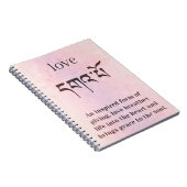 Carnet Symbole d'amour Bouddha (Côté Droit)