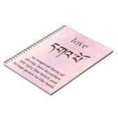 Carnet Symbole d'amour Bouddha (Côté gauche)