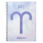 Carnet SYMBOLE D'Astrologie Pretty Aries Personnalisé Pur (Devant)