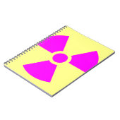 Carnet Symbole d'avertissement de rayonnement (Côté gauche)