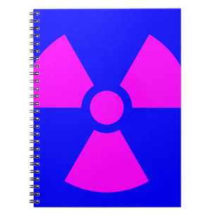 Carnet Symbole d'avertissement de rayonnement