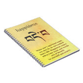 Carnet Symbole de bonheur de Bouddha (Côté Droit)