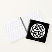 Carnet Symbole de cercle en entrelacs celtique noir et bl (Intérieur)