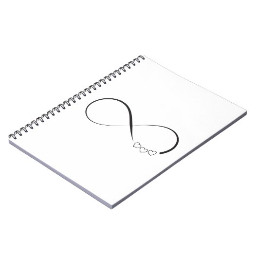 Carnet Symbole de coeurs d'infini (Côté gauche)