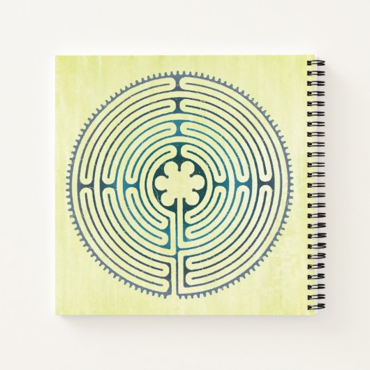 Carnet Symbole de géométrie sacrée - Chartres Labyrinthe  (Dos)
