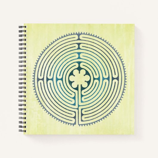 Carnet Symbole de géométrie sacrée - Labyrinthe de Chartr (Devant)