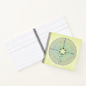 Carnet Symbole de géométrie sacrée - Labyrinthe de Chartr (Intérieur)