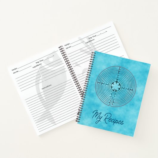 Carnet Symbole de Géométrie Sacrée - Labyrinthe de Chartr (Intérieur)