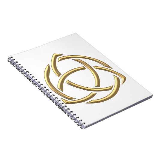 Carnet Symbole de la Sainte Trinité "3D" d'or 2 (Côté Droit)