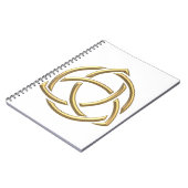 Carnet Symbole de la Sainte Trinité "3D" d'or 2 (Côté gauche)