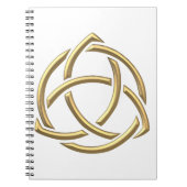 Carnet Symbole de la Sainte Trinité "3D" d'or 2 (Devant)