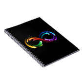 Carnet Symbole de l'infini des comètes arc-en-ciel (Côté Droit)