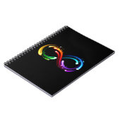 Carnet Symbole de l'infini des comètes arc-en-ciel (Côté gauche)