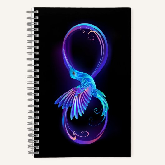 Carnet Symbole de Neon Infinity par Glowing Hummingbird (Recto)