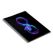 Carnet Symbole de Neon Infinity par Glowing Hummingbird (Côté Droit)