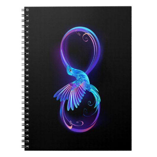Carnet Symbole de Neon Infinity par Glowing Hummingbird (Devant)