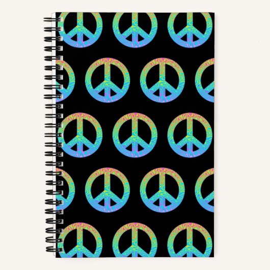 Carnet Symbole de paix dégradé (Recto)