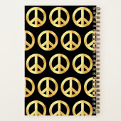 Carnet Symbole de paix en or doux (Verso)