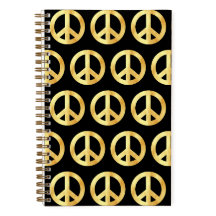 Symbole de paix en or doux