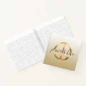 Carnet Symbole de paix Gold Inspirational (Intérieur)