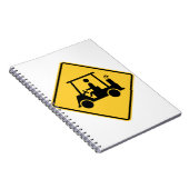 Carnet Symbole de prudence du panier de golf (Côté Droit)