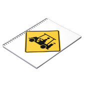 Carnet Symbole de prudence du panier de golf (Côté gauche)