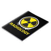 Carnet Symbole de radiologie d'avertissement Radiologiste (Côté gauche)