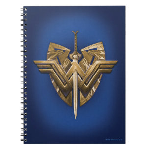 Carnet Symbole de Wonder Woman avec l'épée de la justice
