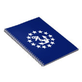 Carnet Symbole des étoiles de Ancre du drapeau yacht en b (Côté Droit)