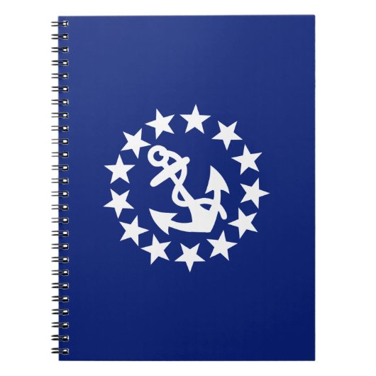 Carnet Symbole des étoiles de Ancre du drapeau yacht en b (Devant)