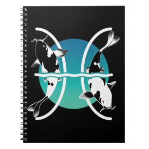 Carnet Symbole des Poissons - Symbole zodiaque astrologiq