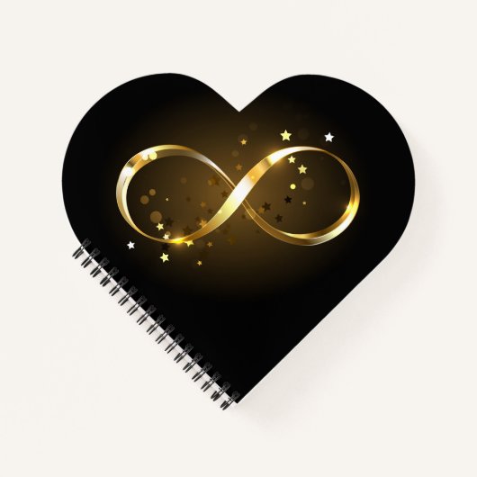 Carnet Symbole d'infini doré (Devant)