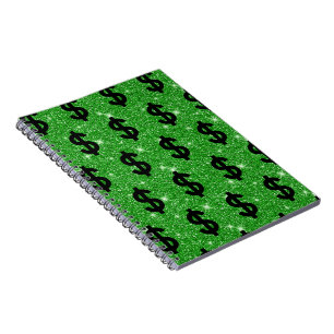 Carnet SYMBOLE Dollar Noir Argent Entrepreneur Wall Stree
