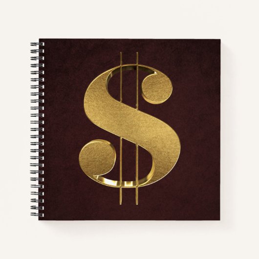 Carnet SYMBOLE Dollar Or (Devant)
