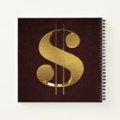 Carnet SYMBOLE Dollar Or (Dos)