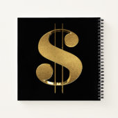 Carnet SYMBOLE Dollar Or (Dos)