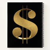 Carnet SYMBOLE Dollar Or (Dos)